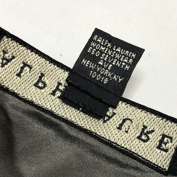 Ralph Lauren Black Label Gray Cashmere Wool Draped Skirt 2 Lined A-Line Ruffle - Picture 15 of 15